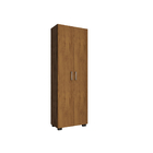 Estante 5 Prateleiras Livreiro Cor Avelã Com Portas Grandes -