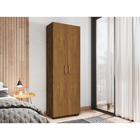 Estante 5 Prateleiras Livreiro Cor Avelã Com Portas Grandes -