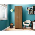 Estante 5 Prateleiras Livreiro Cor Preto Com Portas Grandes -