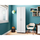 Estante 5 Prateleiras Livreiro Sala Avelã Com Porta Grande -