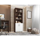 Estante 5 Prateleiras Livreiro Sala Avelã E Porta Pequena - A