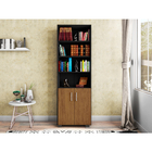 Estante 5 Prateleiras Livreiro Sala Preto E Porta Pequena - P