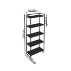 Estante 5 Prateleiras Londres Novabras Preto