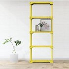 Estante 5 Prateleiras Poly  Amarela
