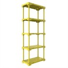Estante 5 Prateleiras Poly  Amarela