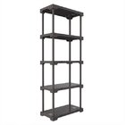 Estante 5 Prateleiras Poly  Cinza Mushroom