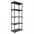 Estante 5 Prateleiras Poly  Verde Alecrim