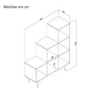 Estante 6 Nichos 1045x1235x350mm Retro Movelbento