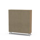 Estante 6 Nichos E 3 Portas Castanho Ouro Preto  Castanho