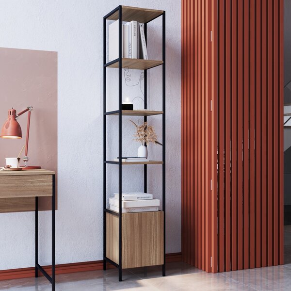 Estante 6 Prateleiras 1 Porta Com Estrutura De Aço Artetube A