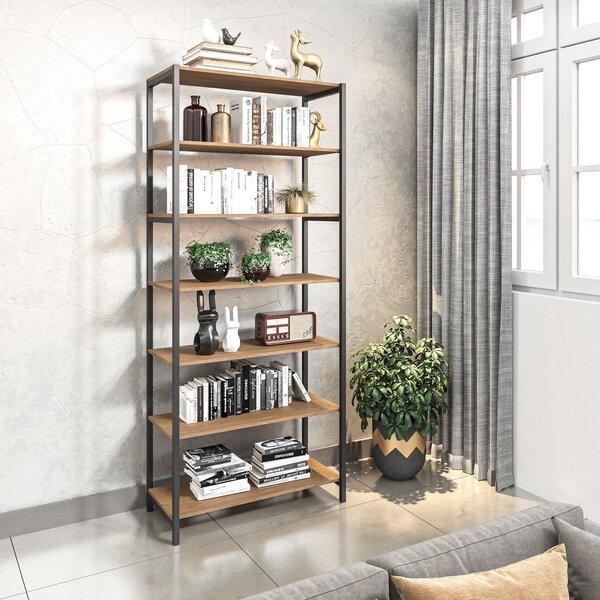 Estante 7 Prateleiras Tipuana 950 Madmelos Preto/marrom