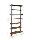 Estante 7 Prateleiras Tipuana 950 Madmelos Preto/marrom