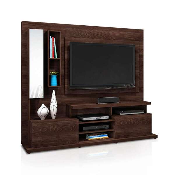 Estante  Solarium 2 Gavetas - Dj Móveis - Rovere Marsala / Ro