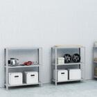 Estante Aço 3 Prateleiras Eaf007 Cinza