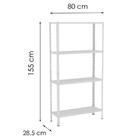 Estante Aço 4 Prateleiras Eaf006 Branca