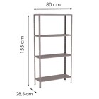 Estante Aço 4 Prateleiras Eaf006 Cinza