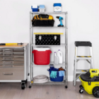 Estante Aço 5 Prateleiras Aramada 1,55 Com Rodizio (750 X 350