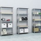 Estante Aço 5 Prateleiras Livros Cozinha Quarto Eaf005 Cinza