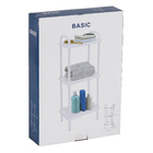 Estante Aço Branca com 3 Prateleiras 95x38x26cm Spaceo