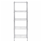 Estante Aço Cromada com 5 Prateleiras 1,8mx60cmx35cm Spaceo