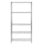 Estante Aço Cromada com 5 Prateleiras 1,8mx90cmx35cm Spaceo
