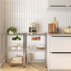 Estante Aço Cromada com 3 Prateleiras 90x60x35cm Spaceo