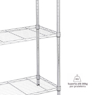 Estante Aço Cromada com 3 Prateleiras 90x60x35cm Spaceo