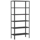 Estante Aço Dupla 176 Flex Amapa 6 Bandeja 40cm Preto