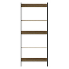 Estante de Aço e Madeira MDP com 5 Prateleiras Mel e Preto Industrial 189x80,5x39cm 40kg Multivisão