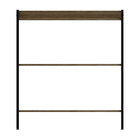 Estante de Aço e Madeira MDP com 3 Prateleiras Mel e Preto Industrial 76,6x90x60cm 24kg Multivisão