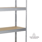 Estante de Aço Galvanizado com 4 Prateleiras Cinza Rivet 180x120x45cm 1000kg Ar Shelving