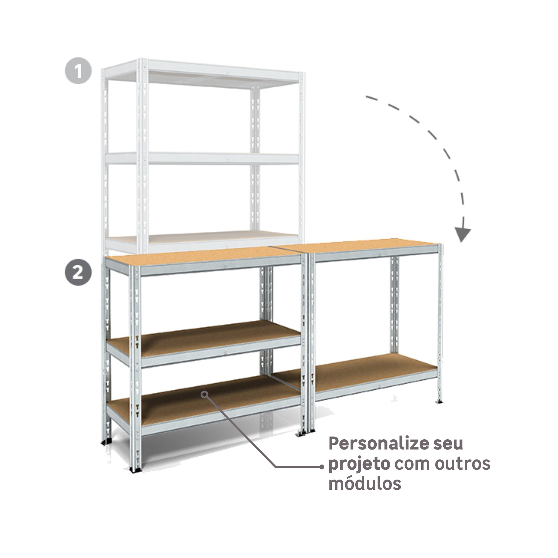 Estante de Carga 180x90x45cm 1000kg, da Ar Shelving