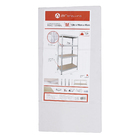 Estante de Aço Galvanizado com 4 Prateleiras Cinza Rivet 180x90x45cm 1000kg Ar Shelving