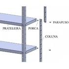 Estante Aço Multiuso Preta 6 Prateleiras Reforçadas Até 30kg