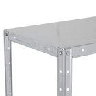 Estante de Aço com 4 Prateleiras Prata 145x72,5x30cm 160kg Importado