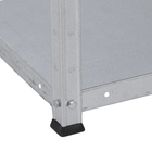 Estante de Aço com 4 Prateleiras Prata 145x72,5x30cm 160kg Importado