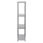 Estante de Aço com 4 Prateleiras Prata 145x72,5x30cm 160kg Importado