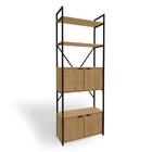 Estante Alta 4 Portas 202x72 Cm Li018 Kpb