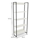 Estante Alta 5 Prateleiras Martinucci Iron Irea0818bbp Home O