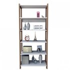 Estante Alta Com 5 Prateleiras Appunto Branco E Castanho