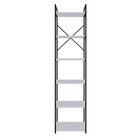 Estante Alta Com 6 Prateleiras 185x45x33cm Yon Branco/preto
