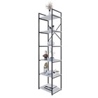 Estante Alta Com 6 Prateleiras 185x45x33cm Yon Branco/preto