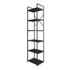 Estante Alta Com 6 Prateleiras 185x45x33cm Yon Terracota/preto