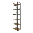 Estante Alta Com 6 Prateleiras 185x45x33cm Yon Vermont/preto