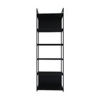 Estante Alta Com 6 Prateleiras 185x60x33cm Com Fundo Yon Preto