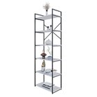 Estante Alta Com 6 Prateleiras 185x60x33cm Yon Branco/preto