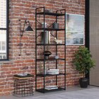 Estante Alta Com 6 Prateleiras 185x60x33cm Yon Preto