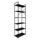 Estante Alta Com 6 Prateleiras 185x60x33cm Yon Preto