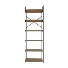 Estante Alta Com 6 Prateleiras 185x60x33cm Yon Vermont/preto