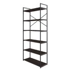 Estante Alta Com 6 Prateleiras 185x80x33cm Yon Terracota/preto